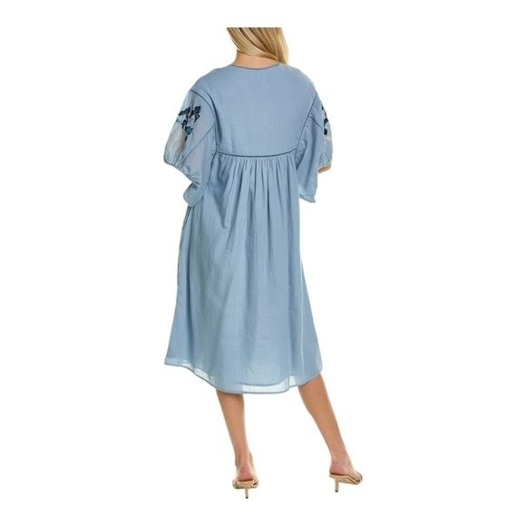 St. Roche Lake Midi Dress - Wedgwood Blue NWT - Picture 6 of 9